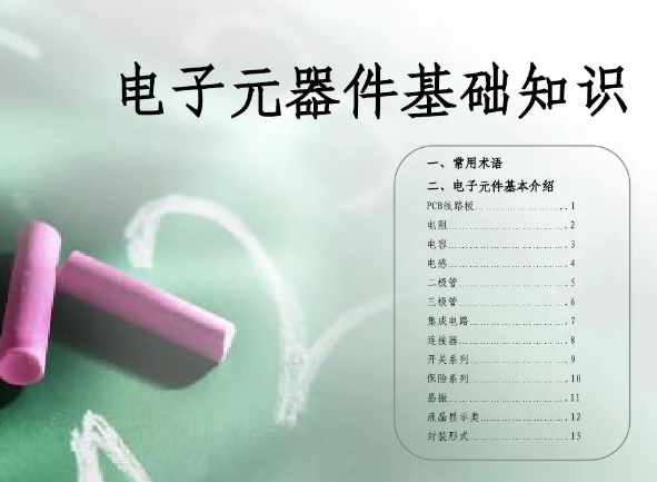 电子元器件基础知识大全详解（图文结合）
