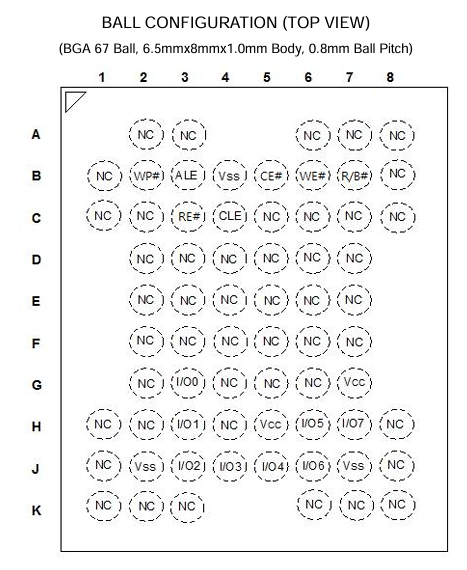 F59L4G81KSA-25BCIG2N引脚图
