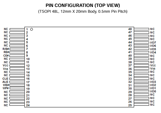 F59L2G81KA-25TG2N引脚图