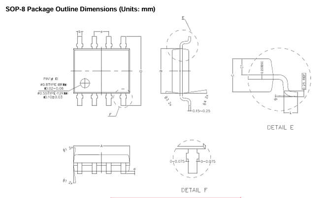 PTS4614 SOP‑8封装外设图