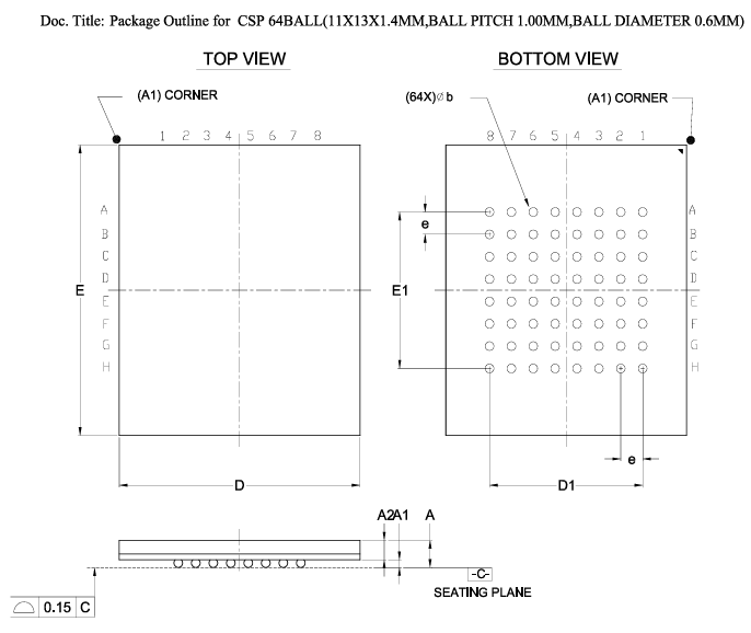 MX68GL1G0FDXFI-12G封装图 MX68GL1G0FDXFI-12G封装图