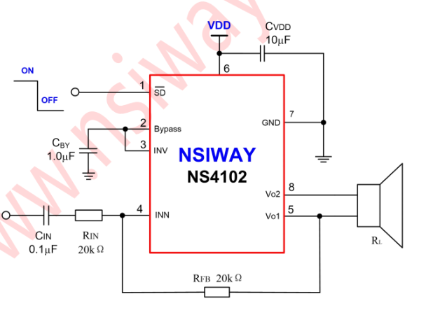 NS4102典型电路图