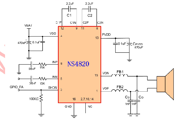 NS4820典型应用电路图